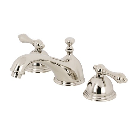Kingston Brass KS3966AL 8" Widespread Bathroom Faucet, Polished Nickel KS3966AL